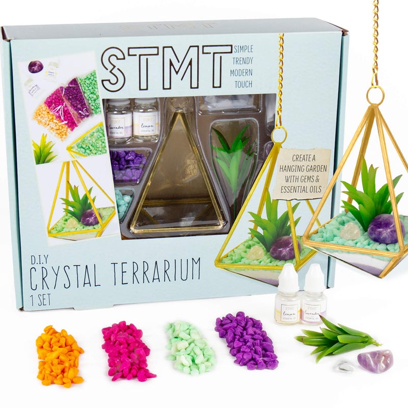 STMT D.I.Y. Crystal Terrarium Kit for Kids - Arts and Crafts, Gifts for Little Girls, Ages 8+ - Image 1